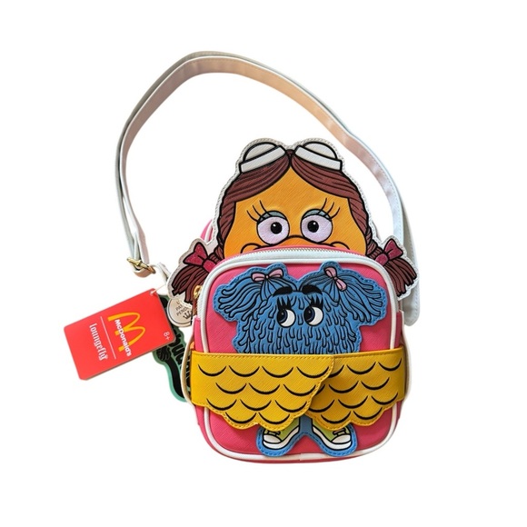 Loungefly McDonald’s Birdie the Early Bird Crossbuddies Crossbody Bag and Wallet - Picture 3 of 14